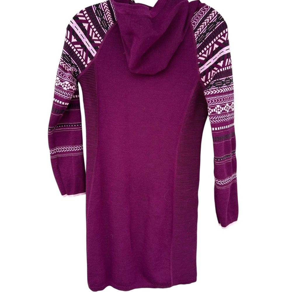 Krimson Klover Mover Maker Knit Hoodie Dress - Purple - Merino Wool - Size XS - Picture 9 of 12